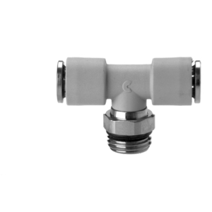 RACCORD INST PLASTIQUE TE INEGAL TUBE 8 FILET LN M1/4 CY TUBE 8