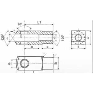 FORCELLA PNEUMATICA M16X1.5 4FP16X32C