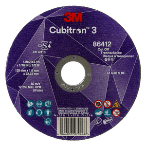 DISCO DA TAGLIO CUBITRON3, 86616, 60+, T41, 115 MM X 1 MM X 22.23 MM, EN, 25/ PACK, 50 PZ/CARTONE 7100304120