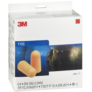 GEHÖRSCHUTZSTÖPSEL 1100 200P PP30020001, Pack 200 Paar
