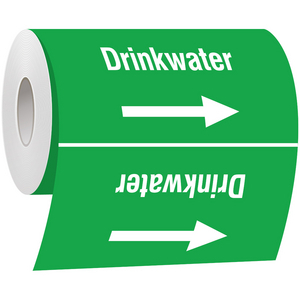 BRADY LEIDINGMERKER 200MM DRINKWATER (ROL=30M)
