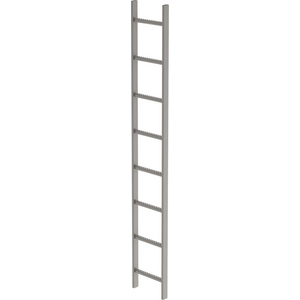 3210038400 Schachtleiter V4A B 340 mm 8 Sprossen