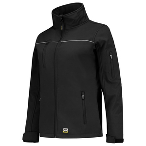 TRICORP SOFTSHELL DAMES LUXE 402009 ZWART MT XXL