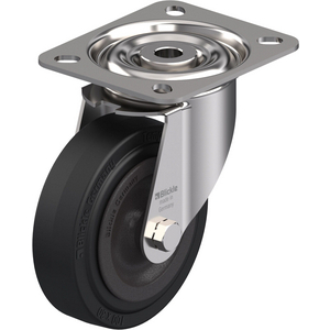 ROULETTE PIVOT. 100KG D.100MM IN BAND.CAOUT 30MM MOY LISSE