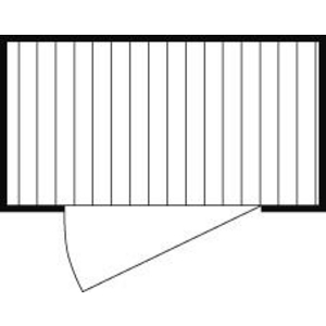 3110030615 Materialcontainer 1.00 m verz. montiert