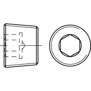 SPARTEX ST AFDICHTPLUG BZK CONISCH D906 1.1/4