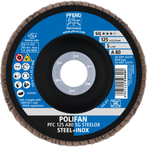 DISQUE PFC 125X22,23 GR 80 EXECUTION A SG 67708125