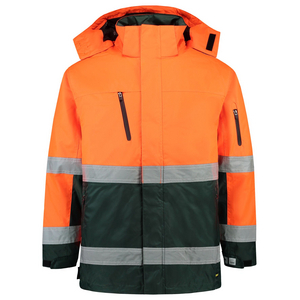 TRICORP PARKA ISO20471 403004 FLUO ORANJE/GROEN MT L