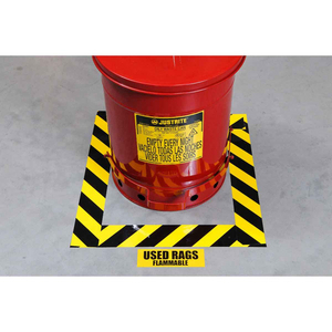 ROTOLO NASTRO PER MARCATURA DI PAVIMENTI TOUGHSTRIPE 104317 TS-50.80-514-BK/YL-STR-RL