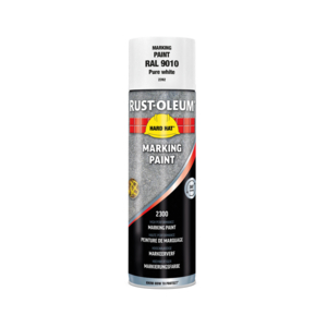 RUST-OLEUM HARD HAT MARKEERVERF 2392 WIT BUS 500ML