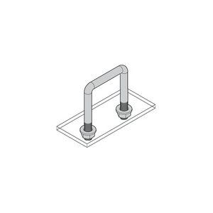 CAVALLOTTO QUADRATO SUPER PESANTE CQR 11 110X110 ZINCATO BIANCO CQR-110X110-M3