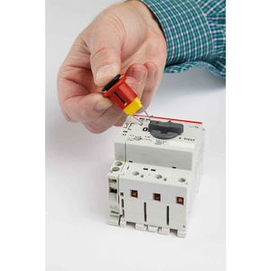 SISTEMI DI BLOCCAGGIO PER INTERRUTTORI MODULARI Â COLLEGAMENTI IN USCITA GRANDI (ABB MS325) 149434 CIRCUIT BREAKER LOCKOUT - ABB MS325 6PK