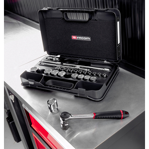 1/2' SOCKET SET 6PT MM S.161B 26PC S.161-4P6PB