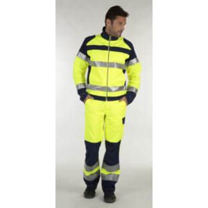 BLOUSON FLUOPRO HV EN20471 T5 C2 DISSOCIABLE JAUNE F-MARINE