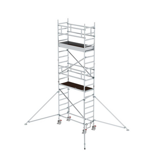 3210035825 Rollgerüst Aluminium m. Ausleger 0,75x1,80 m H 6,40 m
