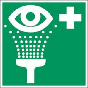 BRADY PICTOGRAM OOGDOUCHE POLYPROP 200X200MM 252465