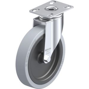 ROULETTE PIVOT. 110KG D.150MM AC BAND.CAOUT 32MM MOY LISSE