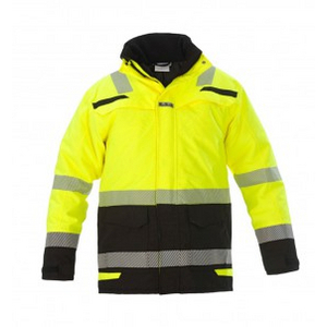 HYDROWEAR PARKA ISO20471 UDDEL 072398 FLUO GEEL/ZWART MT S