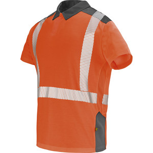 POLO MANCHES COURTES T3XL FLUO SAFE XP ORANGE FLUO/GRIS