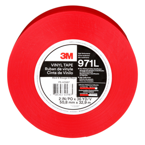 NASTRO RESISTENTE PER MARCATURA DI PAVIMENTI CON LINER 971L, RED, 50.8 MM X 33 M, 0.43 MM 7100333353