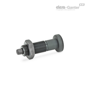 GN.34512-PISTONCINO DI POSIZIONAMENTO A MOLLA ACCIAIO CON MANOPOLA CON CONTRODADO GN 613-6-AK
