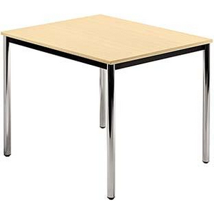 3610003630 Bespr.-tisch 80 x 80 AhornChrom
