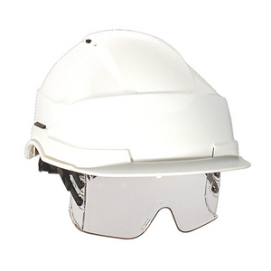 AUBOUEIX Industrie-Helm IRIS 2 gelb inkl. Schutzbrille | Arbeitsschutz & Berufsbekleidung