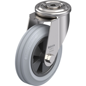 ROULETTE PIVOT. 135KG D.150MM IN BAND.CAOUT 40MM MOY LISSE