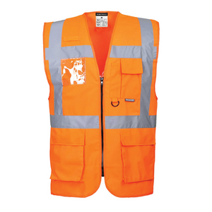 GILET EXECUTIVE BERLINO ORANGE XXL S476ORR # XXL