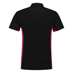 TRICORP POLOSHIRT BORSTZAK 202002 ZWART/ROOD MT XL