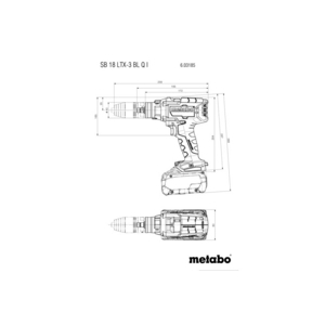 METABO KLOPBOORMACHINE 18V SB 18 LTX-3 BL Q I BODY