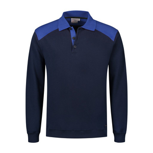 SANTINO POLOSWEATER TESLA MARINE/KOBALT BLAUW MT 4XL
