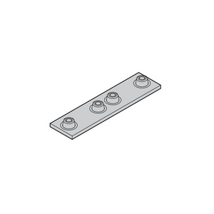 PIASTRA INFERIORE A SALDARE DOPPIA SERIE STANDARD LEGGERA PD5 - ZINCATO BIANCO PD5-M3