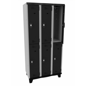 VESTIAIRE MULTICASES 3X2 SUR PIEDS 1915X900X500