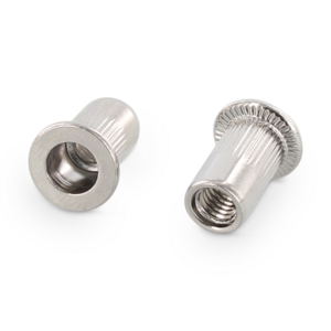 ECROU A SERT. TETE PLATE 8X16 TIGE RDE - INOX A2 102528 16