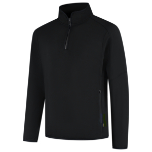 TRICORP FLEECEJACK 1/4 RITS RED. UNI 306118 ZWART MT 4XL
