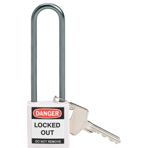 LUCCHETTO DI SICUREZZA COMPATTI CON ARCO DA 75 MM â CHIAVI DIVERSE 814152 814152