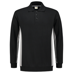 TRICORP POLOSWEATER 302003 ZWART/GRIJS MT 6XL