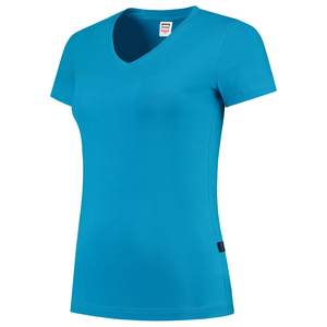 TRICORP T-SHIRT DAME V HALS FIT 101008 TURQUOISE MT XXL