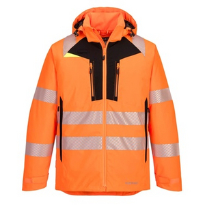 PORTWEST WINTERJACK DX461 HI-VIS ORANJE/ZWART MT 3XL
