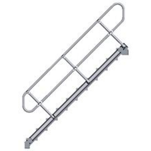 3210033735 Treppe mit Handlauf 45G 9 Stufen 1000 mm breit Höhe 1,93 m