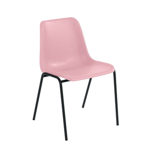 CHAISE COQUE PIETEMENT ROSE PASTEL