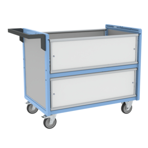 CHARIOT CONTENEUR PP ALVEOLAIRE SANS TOIT 1000X600 MM 250 KG