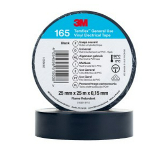 TEMFLEX 165 NASTRO ISOLANTE IN VINILE, NERO, 25 MM X 25 M 7100184820
