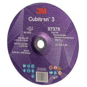 DISCO DA TAGLIO CUBITRON3, 87378, 36+, T42, 230 MM X 2.5 MM X 22.23 MM, EN, 25/PACK, 50 PZ/CARTONE 7100303993