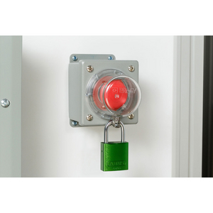 DISPOSITIVO DI LOCKOUT A PULSANTE TRASPARENTE DA 30 MM CON CALOTTA STANDARD 139796 30MM CLEAR PUSH BUTTON LO W/ STD COVER