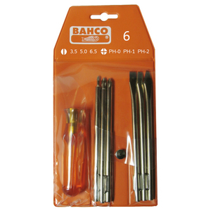 BAHCO SCHROEVENDRAAIERSET 6D 6 (PK=1ST)