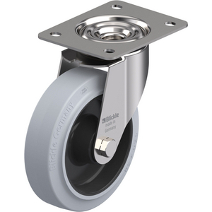 ROULETTE PIVOT. 300KG D.160MM IN BAND.CAOUT 50MM MOY R.INOX