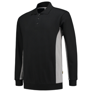 TRICORP POLOSWEATER 302003 ZWART/GRIJS MT 6XL