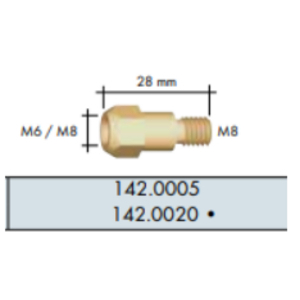 SUPPORT TUBE-CONTACT M6 MB36/ASP36 UE=10